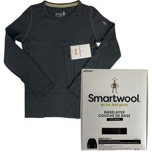Smartwool Kids Merino Wool 250 Baselayer Crew Long Sleeve Shirt Size M (9-10yrs)